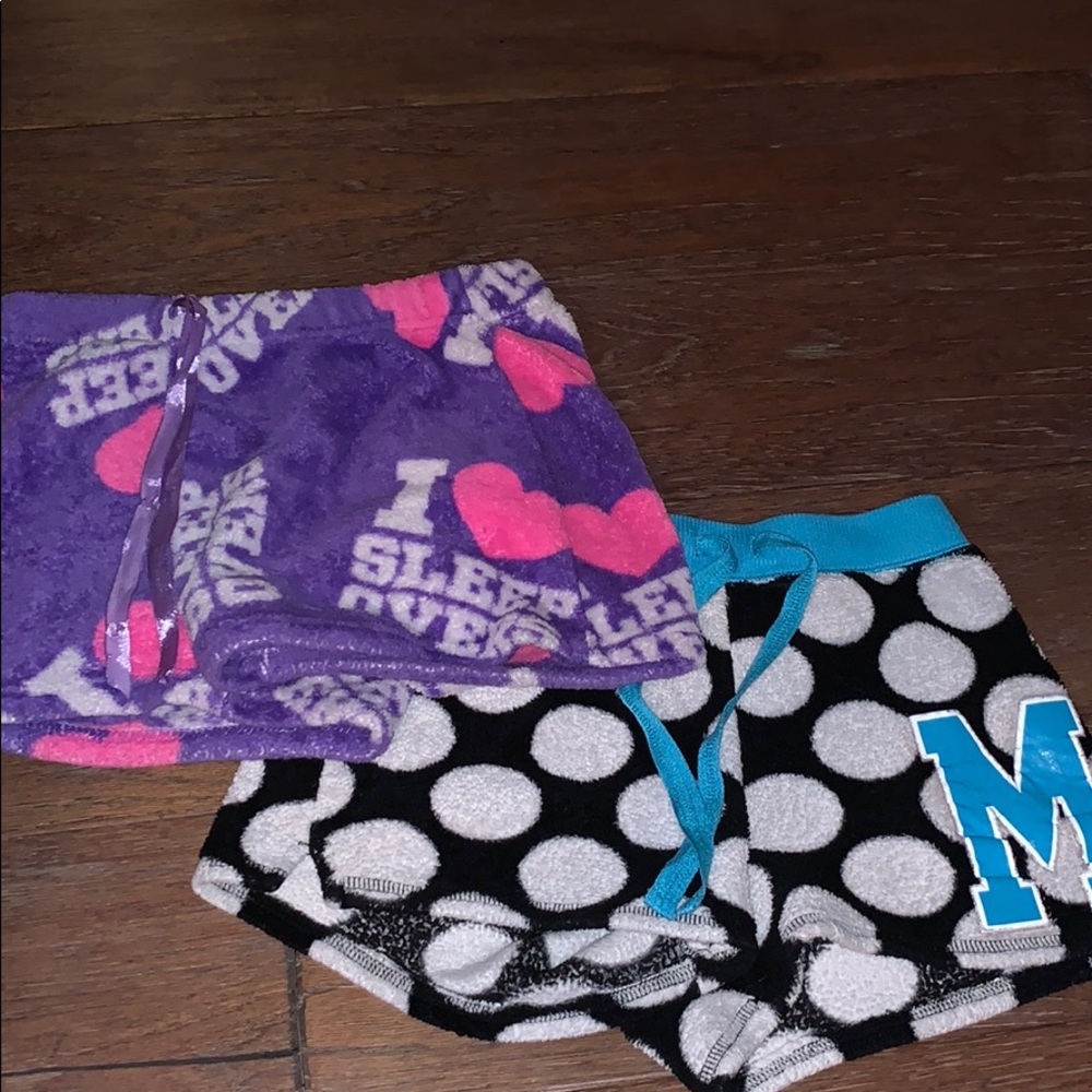 Emme Jordan and Justice pajama shorts